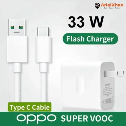 Oppo Real 33W 33W Super Vooc Flash Fast Charger Type C