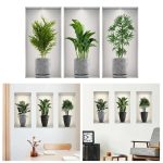 PVC Wall Sticker Unique Plant Pattern