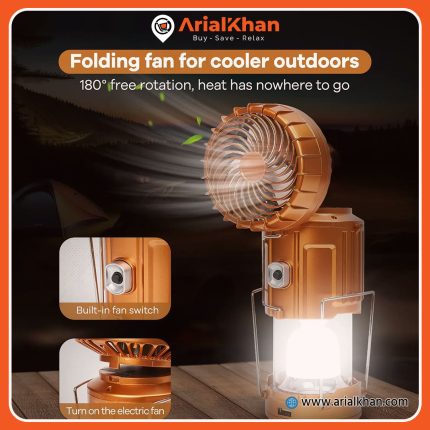 Solar Outdoor Fan Light